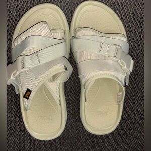 Teva Light Beige Slide Sandals women size 8